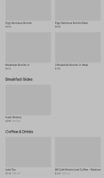Burger King menu