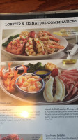 Red Lobster menu