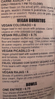 Testal Mexican Kitchen menu