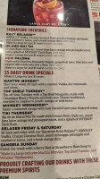 Rockmill Tavern menu