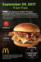 Mcdonald's menu