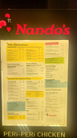Nando's Peri-peri menu