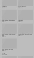 Starbucks menu