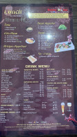 Sushi bomb menu
