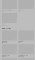 Burger King menu