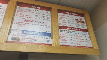 Wendy's menu