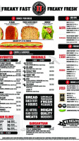 Jimmy John's menu