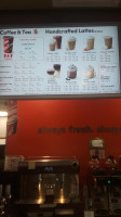 Tim Hortons menu