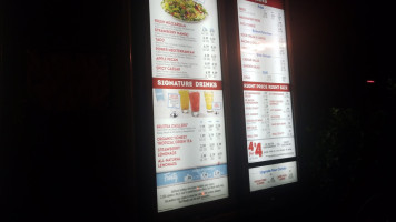 Wendy's menu
