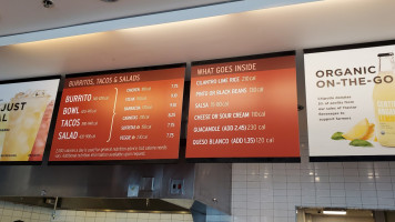 Chipotle Mexican Grill menu