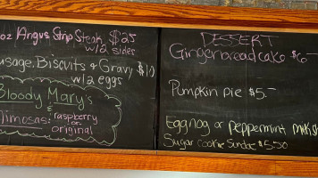 The Cobblestone menu