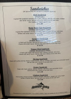 The Fishing Hole Milton menu