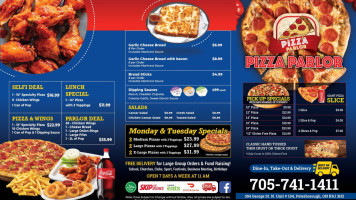 Pizza Parlor Peterborough menu