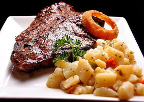 McBride's Steakhouse food