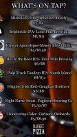 Market Pizza menu