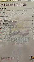 Sea Salt Pho Sushi menu