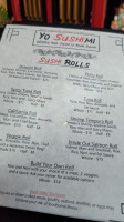 Yo Sushimi menu
