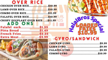 Halal Bros Fishkill menu