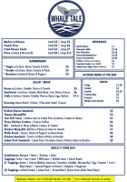 The Whale Tale menu