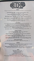 The Sudra menu