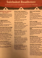 Salchaket Roadhouse menu