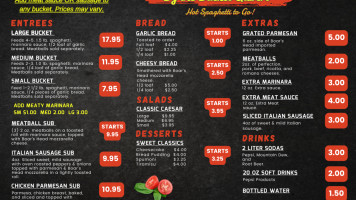 New Hampshire Pizza Co. menu