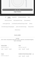 Sunrise Grill menu