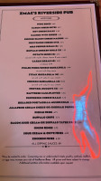 Zmac's Riverside Pub menu
