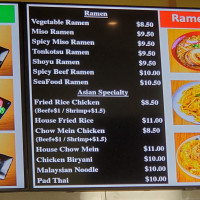 Nora Asian Fresh menu