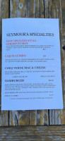 Seymour’s Samich Shoppe menu