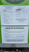 Seymour’s Samich Shoppe menu
