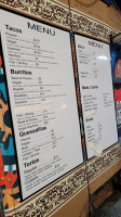 Taconhambre menu