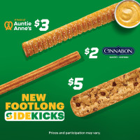 Subway menu