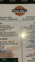 Phat Sal's menu