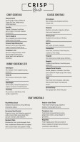 Crisp Rochester menu