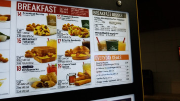 Sonic Drive-in menu