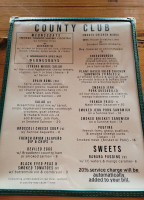 County Club menu