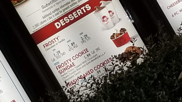 Wendy's menu