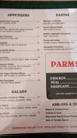 Rizzo's House Of Parm menu