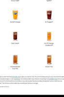 Mcdonald's menu