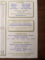 Mabel's Pizza Shop menu