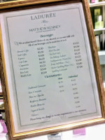 Ladurée menu