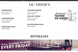 Chuck's Roadhouse Grill menu