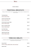Stan's Maple Cafe menu