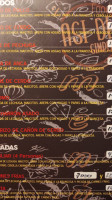 Tim Hortons menu
