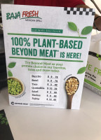 Baja Fresh menu
