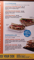 Tropical Smoothie Cafe menu