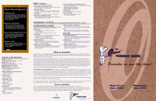 The Original Pancake House menu