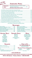 Mi Nidito menu