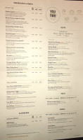 Panera Bread menu